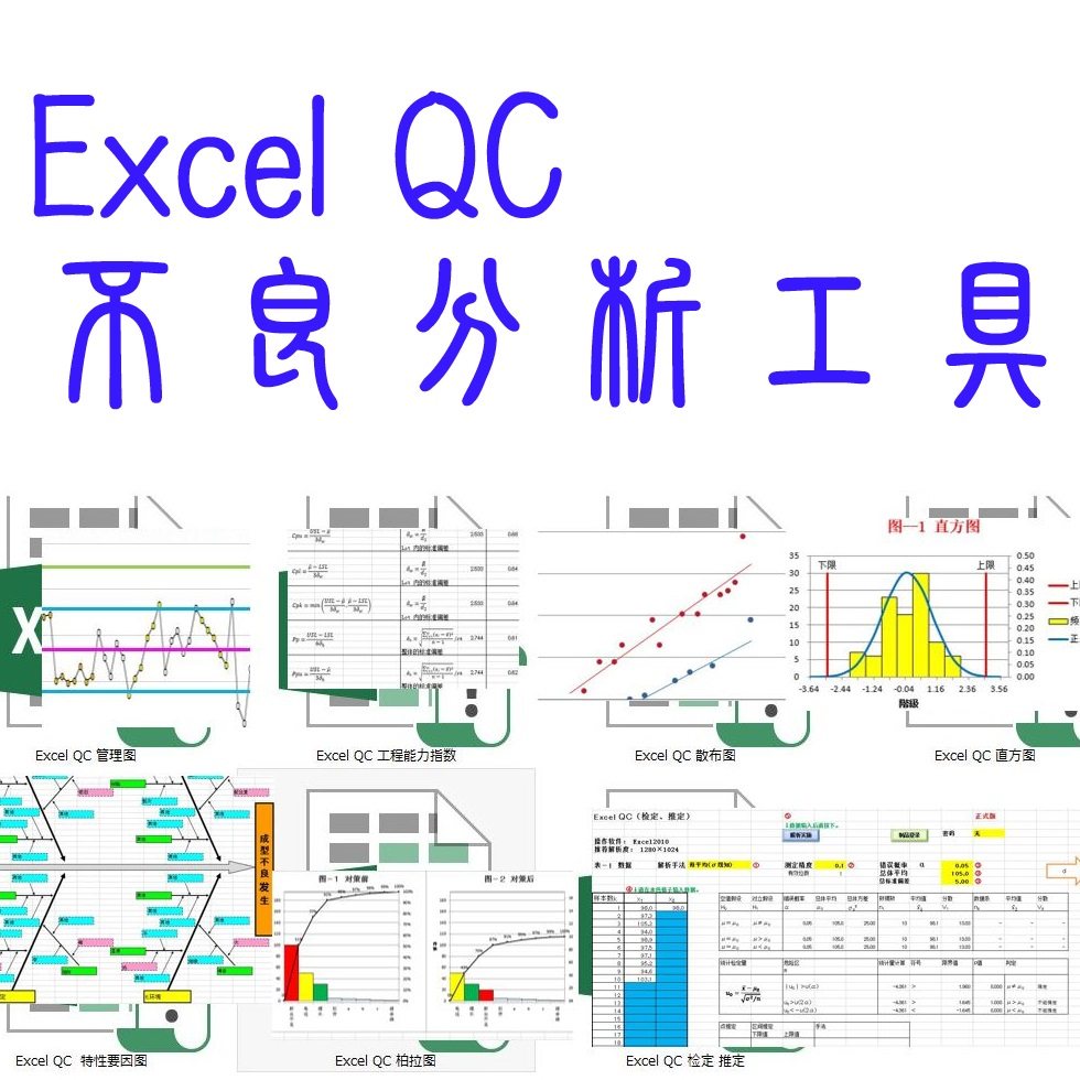[USD 59.62] Excel QC QC Statistical Analysis Template Software Control ...