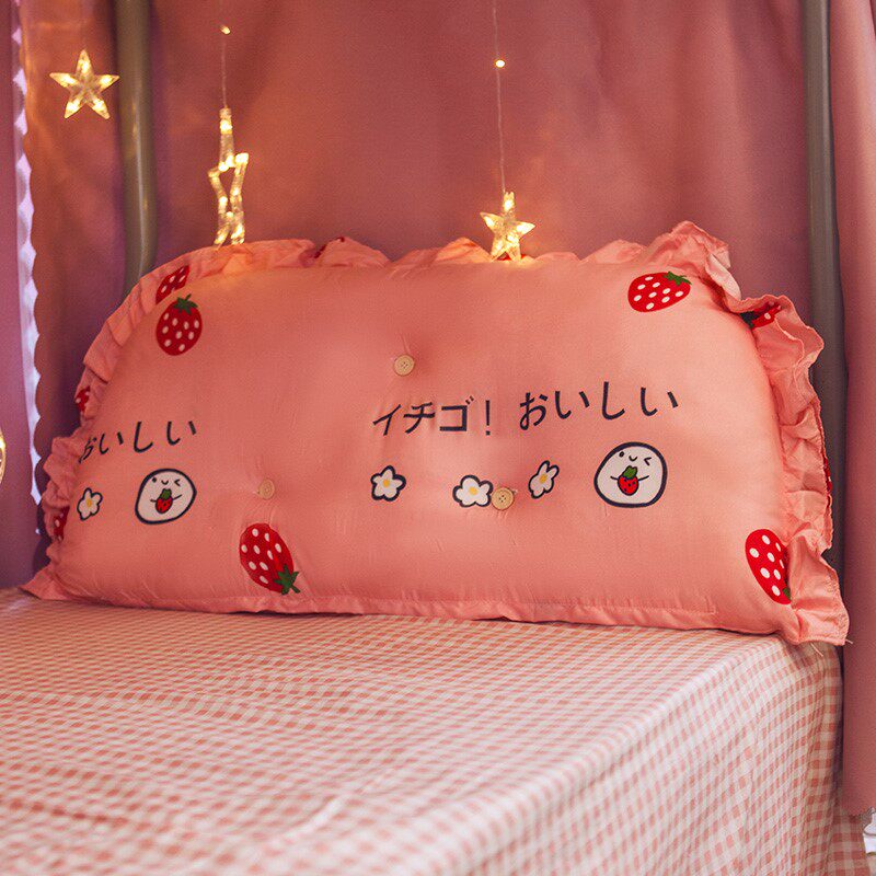 The soft bag at the head of the bed is light and luxurious, and the 2022 new style is sold separately. The back has a good cushion feeling and does not directly lean against the wall.