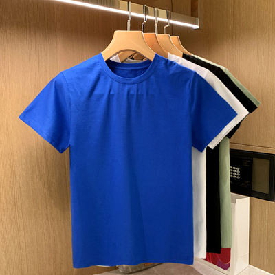 European and American simple men's fitted short-sleeved T-shirt, summer casual pure cotton top, short-sleeved men's 2026 new style