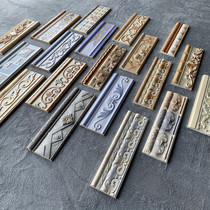 Waistline tiles villa kitchen bathroom half wall tiles waistline decorative strips bathroom tiles retro resin waistline tiles