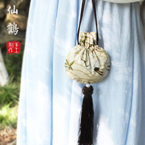 Hand embroidered printed sachet bag car hanging hanfu fragrant bag Repellent Incense Bag embroidered bag embroidered bag silk bag