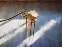 Jade belt also seems like a windbell to ferry Hua Sheng steps with a hairpin material bag hanfu accessories