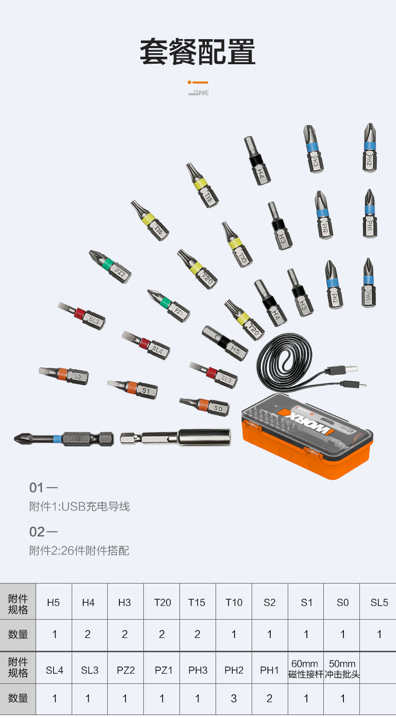 威克士 wx240充电式自动螺丝刀 三档扭力 图10