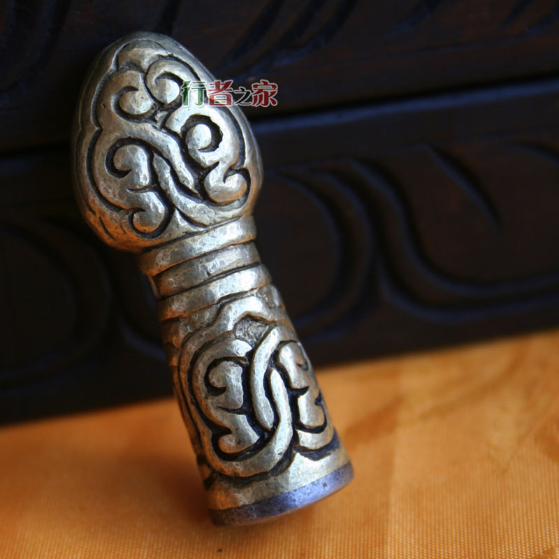 Nepal pure copper hand - held old seal cross - gold pestle small copper - Tibet print 01 swing parts
