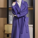 ເສື້ອຍືດຍາວກາງແຂນຂອງແມ່ຍິງ 20 ລະດູໃບໄມ້ຫຼົ່ນ ແລະ ລະດູໜາວ ເສື້ອຢືດຜ້າຂົນຫນູຍາວ 20 ຊັ້ນ ລຸ້ນໃໝ່ແບບວ່າງ ແລະ versatility high-end water ripple woolen coat version Korean