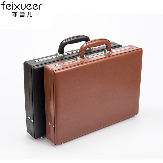 Fischer maletín retro maletín femenino de gama alta maleta de negocios caja de contraseña masculina bolsa de ordenador maleta de archivo
