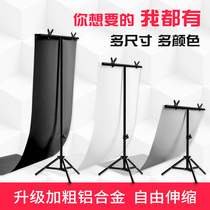 T-type PVC background bracket Net red live background cloth anchor background wall black white background board photo shooting props telescopic rod Taobao photo ID photography simple portable shelf