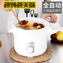 Electric stew pot Automatic reservation Ceramic small slow cooker baby porridge pot Mini household electric cooker Soup artifact pot