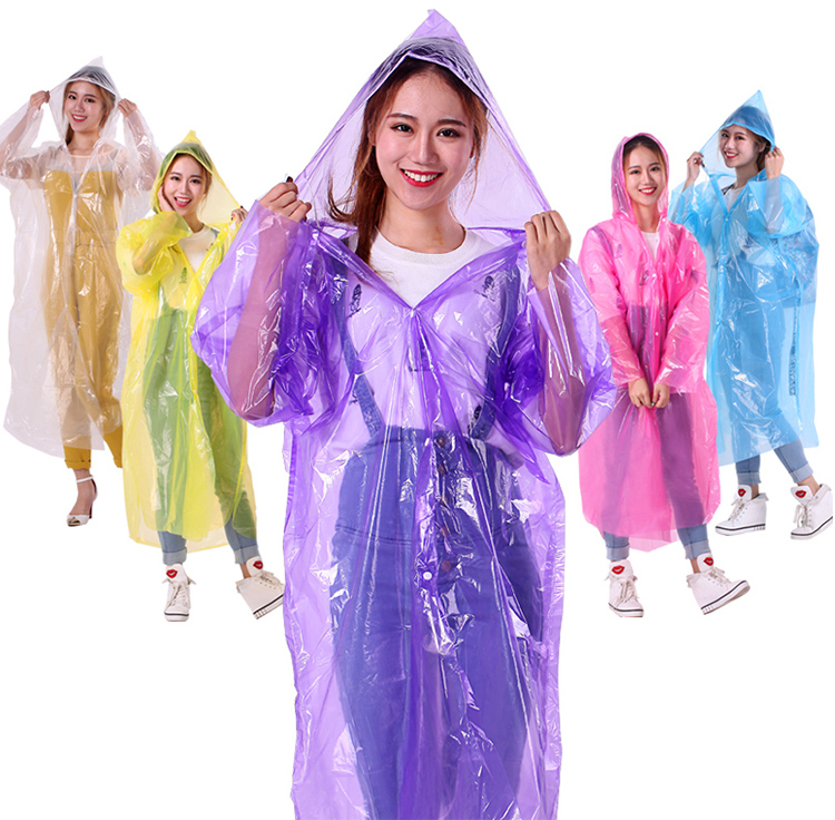 Dày lên áo mưa dùng một lần bán buôn trẻ em người lớn ngoài trời đi bộ đường dài du lịch du lịch trong suốt trôi bộ áo mưa áo mưa bộ