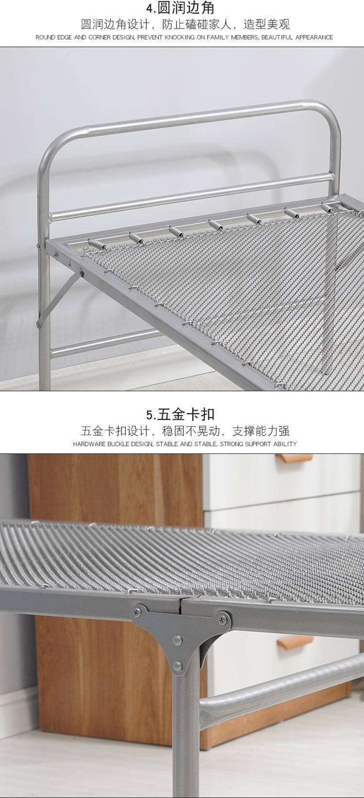 加固型折叠床单人床办公室午休钢丝床家用行军床陪护床弹簧床便携-阿里巴巴