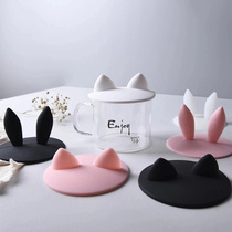 Creative Silicone Cup Lid Universal Mark Cup Sub Accessories Cute Round Dust Universal Ceramic Glass Water Cup Lid