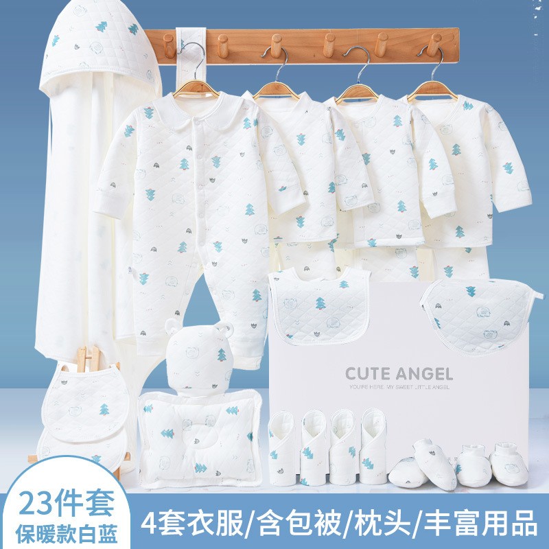 Baby Clothes Gift Box Spring Summer Early Birth Baby Pure Cotton Suit Newborn Full Moon Supplies 100 Day Gifts