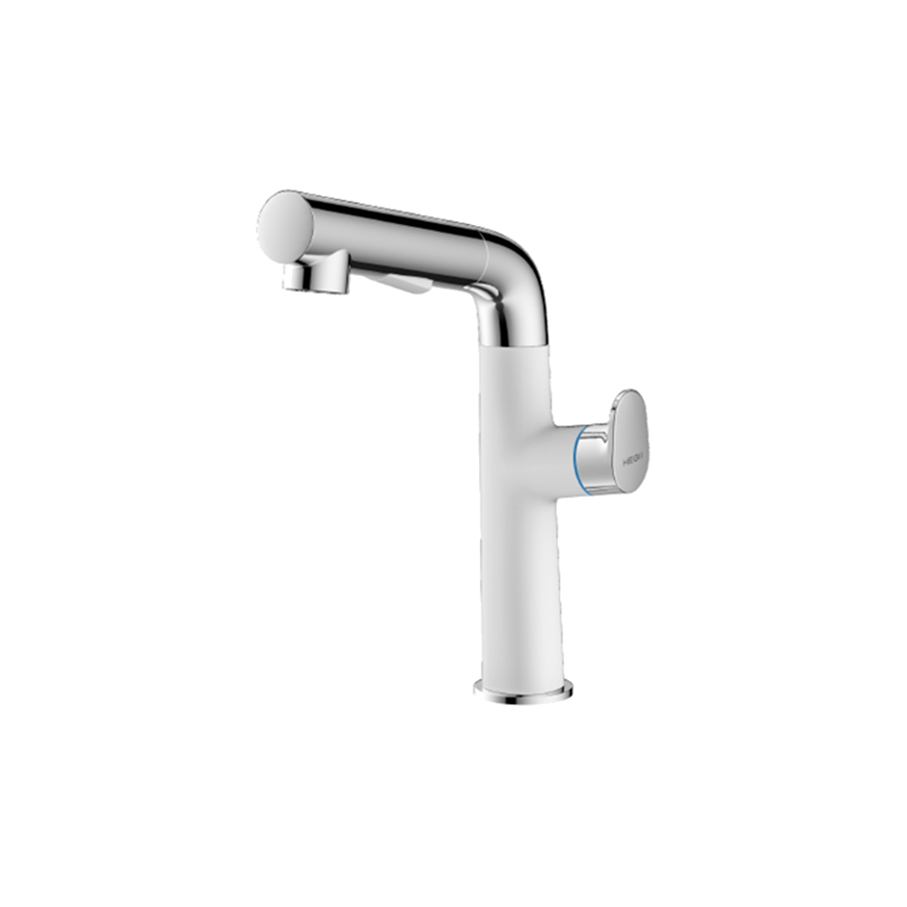 Hengjie bathroom surface basin pull-out tap multifunction make-up room hot and cold wash face faucet swivel lifting and washing head
