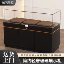 Commercial display case Customized glass exhibition cabinet Dingding to the exhibition hall Jewelry Relics Exhibition Cabinet Legao Handmade Display Counter