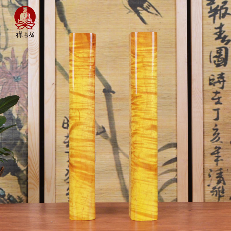 Jinsi Nanmu town ruler water ripple old material Jinsi Nan Paperweight Jinsi Nan Decorative arts and crafts Four treasures of the cultural house