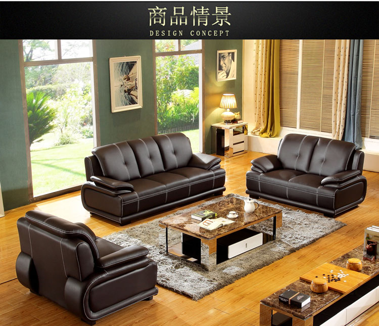 sofa da kết hợp giữa phòng khách hiện đại trang bị đầy đủ 123-bit căn hộ nhỏ sofa da nội thất văn phòng nhỏ gọn - Ghế sô pha ghế gấp thành giường