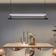 Restaurant Lamp Light Luxury Normcore Scandinavian Post-Modern Minimalist Designer Office Black Bar Table Long Chandelier