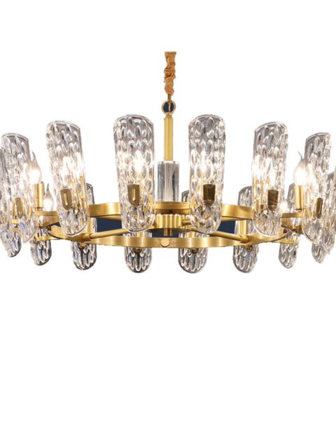 Light Luxury Crystal Home Lighting for Living Room and Dining Room, Simple Modern Style for Duplex Lobby, American-Style Dining Room, Horizontal Villa Lighting Fixtures