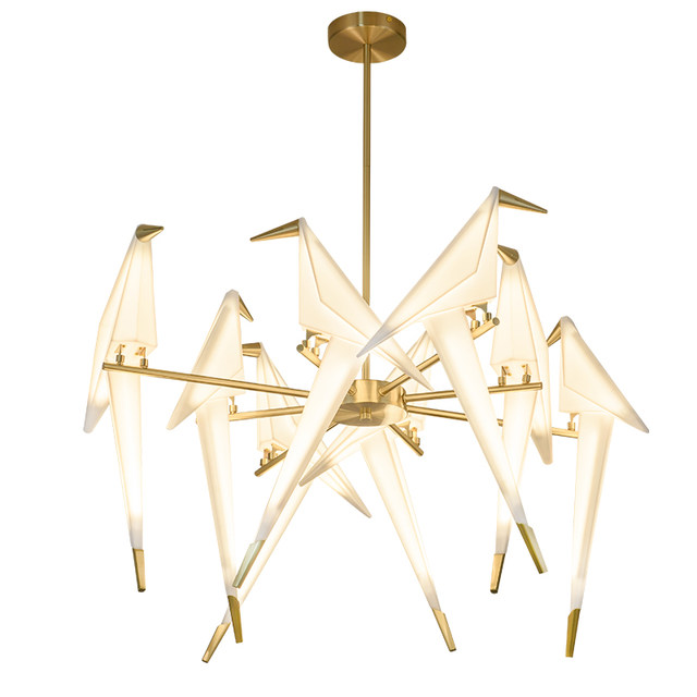 Postmodern Minimalist Industrial Style Nordic Cafe Clothing Store Restaurant Lamp Bar Counter Creative Bird Pendant Light