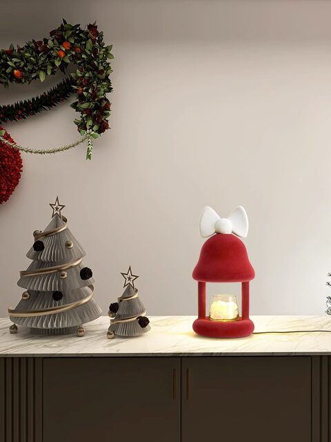 Bow-knot Internet celebrity night light birthday gift aromatherapy melted wax lamp bedroom warm and charming little igloo fragrance table lamp