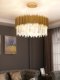Postmodern Long Crystal Glass Rod Chandelier, Creative Luxury Engineering Model House, Hotel, Club, Restaurant, Living Room Lamp