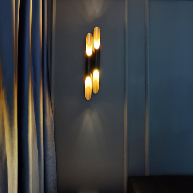 Nordic Wall Lamp Bedside Living Room Bedroom Post-Modern Creative Simple Industrial Style Exhibition Hall Background Wall Lamp Designer