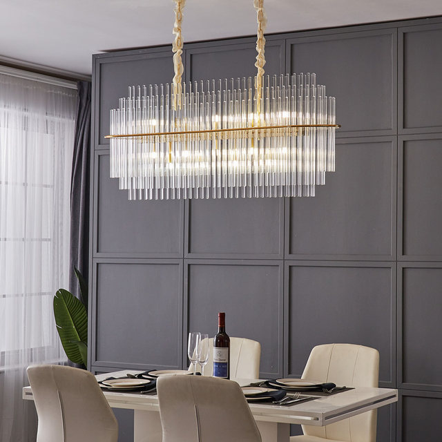 Post-Modern Round Crystal Chandelier for Living Room, Bedroom, Study, Clothing Store, Light Luxury, Simple, Creative and Personalized Dining Room Lamp