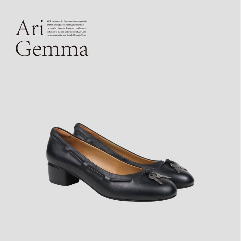 Ari Gemma｜Original Design Password Series·Key Pendant Shallow Mouth High Heel Ballet Shoes