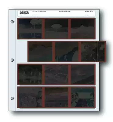 American original treasure map 120-4UB 120 film roll negatives bag Museum-grade acid-free negatives bag 10 sheets