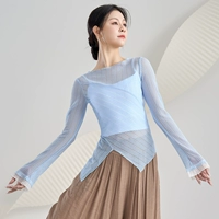 Синий лонгслив