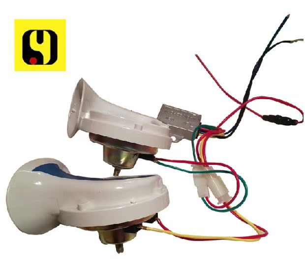 Tiếng còi xe máy treble sửa đổi phụ kiện ốc sên siêu lớn xe điện 12V xe 8 âm 8 loa đa âm vang - Sừng xe máy 	loa bluetooth lắp xe máy	
