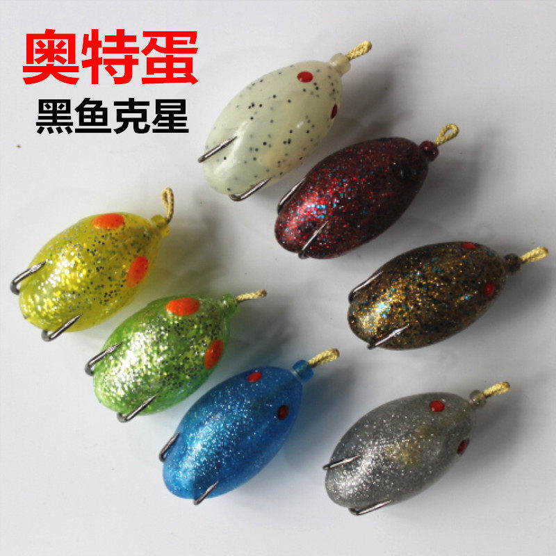 The new Ott egg frog without modification thunder frog without modification without blocking the mouth to catch black fish simulation frog mullet pike
