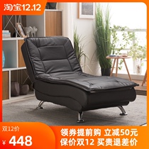 No-wash cloth lazy sofa recliner single noble concubine small apartment living room leisure folding lunch break sofa bed technology cloth