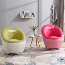 Lazy sofa single girl cute bedroom sofa reading chair mini backrest balcony lounge chair rotating