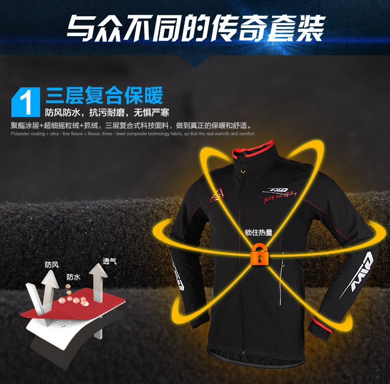 Tenue de cyclisme mixte MOUNTAINPEAK - Ref 2230142 Image 27