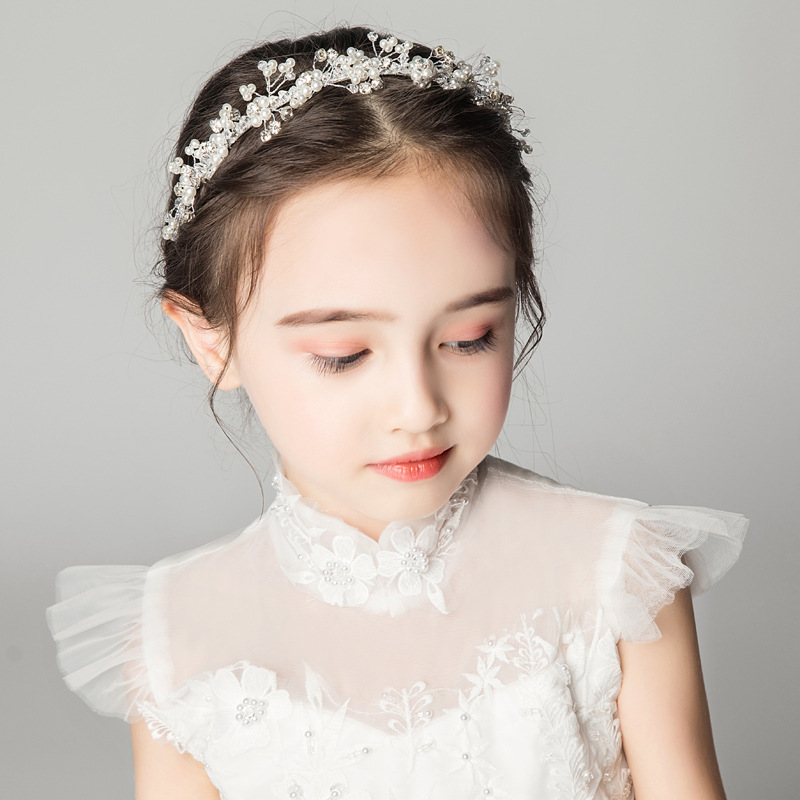 Girl Head Accessories Children Hair Stirrup Open Pore Instrumental Hoop Girl Ornaments Dress Accessories Gig Hair Accessories Hair Flowers Child Crown