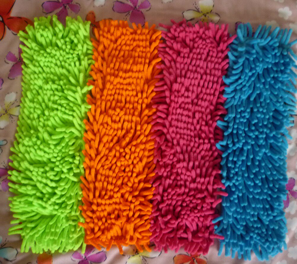 Chenille flat mop cloth head mop head rotating mop wooden floor replacement head mop
