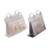 Коробочка для хранения, аксессуар из ПВХ, герметичный мешок, серьги, кольцо, акриловый стенд