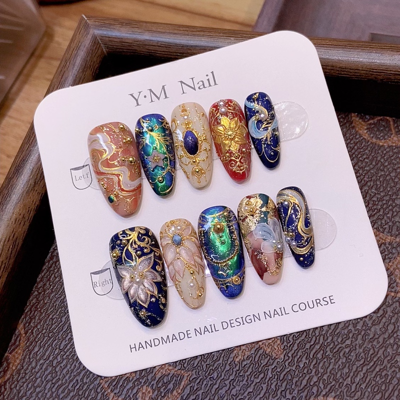 【Enamel Color】Wearable Nail Patches That Enhance Complexion and Give a High-End Feel, Light Manicure Patches with a Niche and Gentle Style