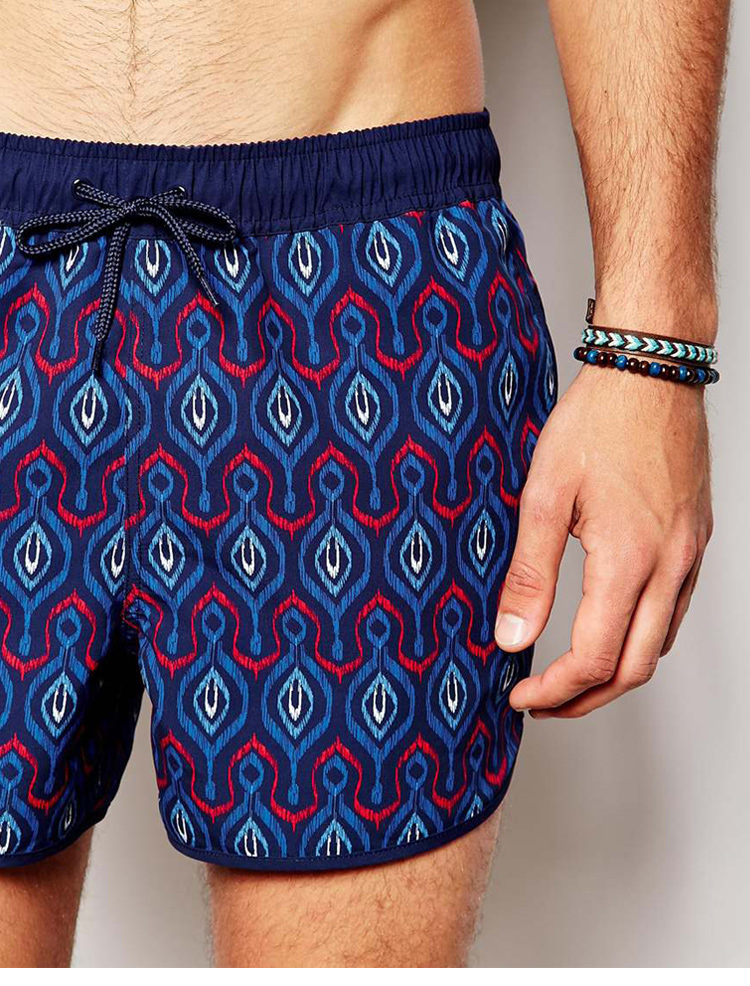 BoardDanny nam ba điểm lót quần bãi biển bên bờ biển suối nước nóng bơi thân nhanh khô quần short thể thao quần áo đi biển hoa quả	