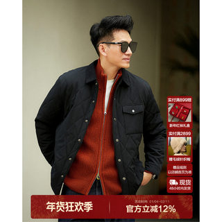 Xiaohan Pavilion [Lightweight and Warm] Two-Tone Lapel Cotton Jacket, Windproof and Cold-Resistant, Multi-Pocket Casual Men's Top