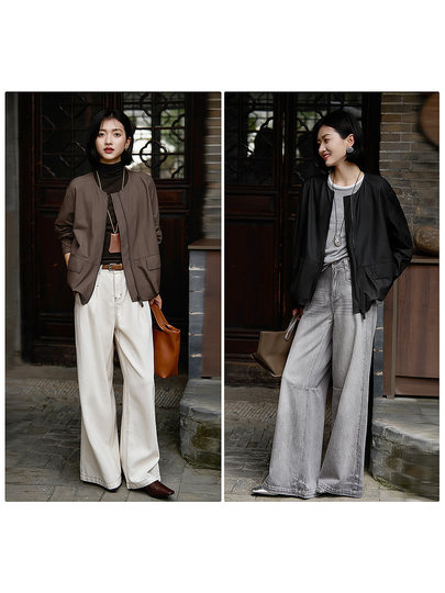 Modern Times A4 Paper Leather Jacket Lightweight! Sheepskin Jacket Women's Short 2025 Autumn New Style