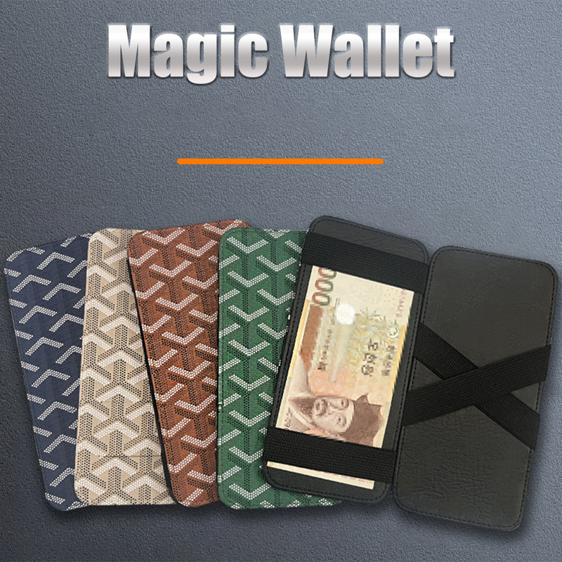 New Cross-Border Korean-Style Dollar Bill Holder Long Wallet Magic Money Clip Card Holder Elastic Band Small Card Holder New Cross-Border Korean-Style Dollar Bill Holder Long Wallet Magic Money Clip Card Holder Elastic Band Small Card Holder