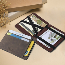 Small card bag multi-card card card bag wallet integrated Bag Magic card bag ultra-thin anti-degaussing certificate card holder male