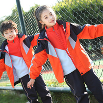 Orange charge clothes three-in-one kindergarten Garden clothes Winter Garden clothes childrens three-piece school uniforms winter clothes