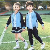 Kindergarten yuan fu chun qiu zhuang College Wind one two three grade primary school uniform suit autumn sportswear class uniform