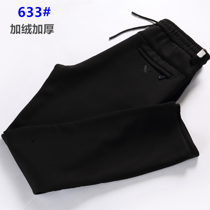 Mùa thu và mùa đông quần âu với quần thun lưng trung niên thể thao công sở cộng với nhung dày thẳng thẳng quần dài dây rút nam áo nam hàng hiệu