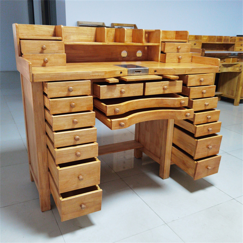 Full oak wood Seiko Terra Maestro High-end Solid Wood Kung Fu Tai Jewels Jewels Gold Deacon Work Bench Kung Fu Table