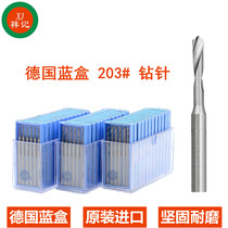 German blue box 203 drill needle imported Gong Tong needle milling cutter nuclear carving tooth jewelry drilling eye needle twist drill