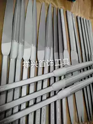 Imported Swiss Fish brand White handle file White handle triangle file large sliding file large flat file double head wax file